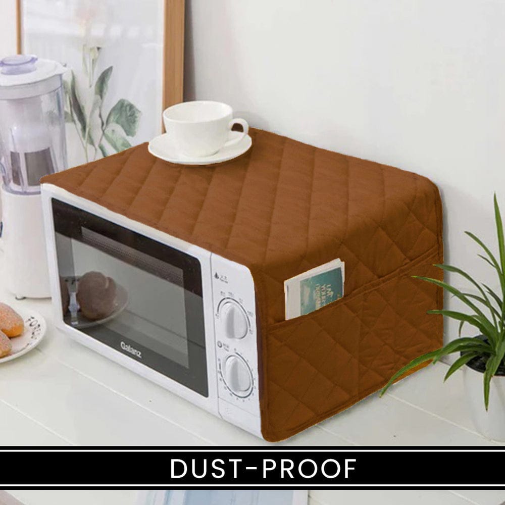Microwave Oven Cover Dust proof Double Pocket Storage Bag