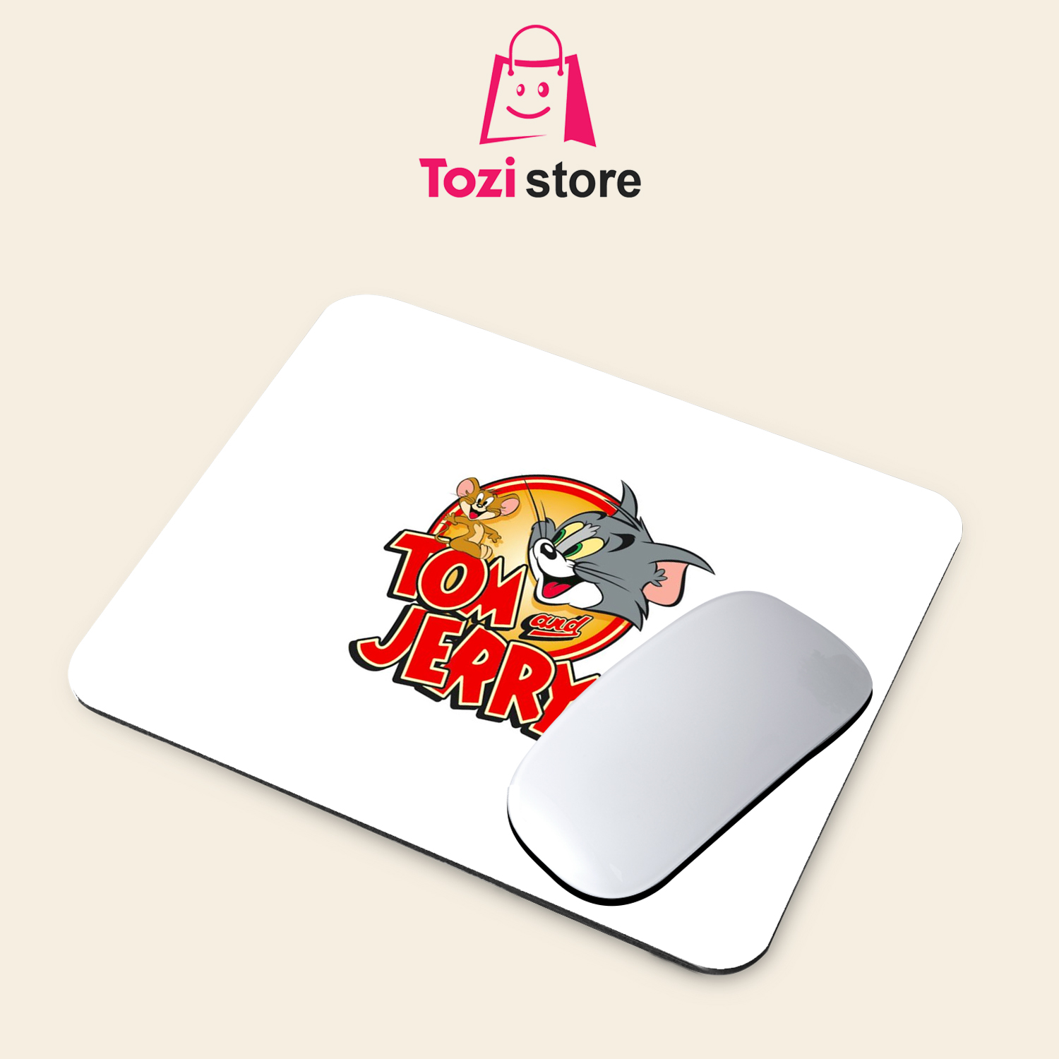 Gaming Mouse Pad Premium 8" x 6.5 Thick Non-Slip Rubber Base, Smooth Cloth Surface for Precision Control - Tozistore price in Pakistan