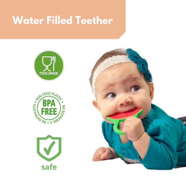 Baby Cooling Teether | Water Filled Coolingg Teeether | Water Teetherss | Cool Calm Baby Infant | Baby Teething Toy | BPA FREE | Soothes Gums | Hello baby