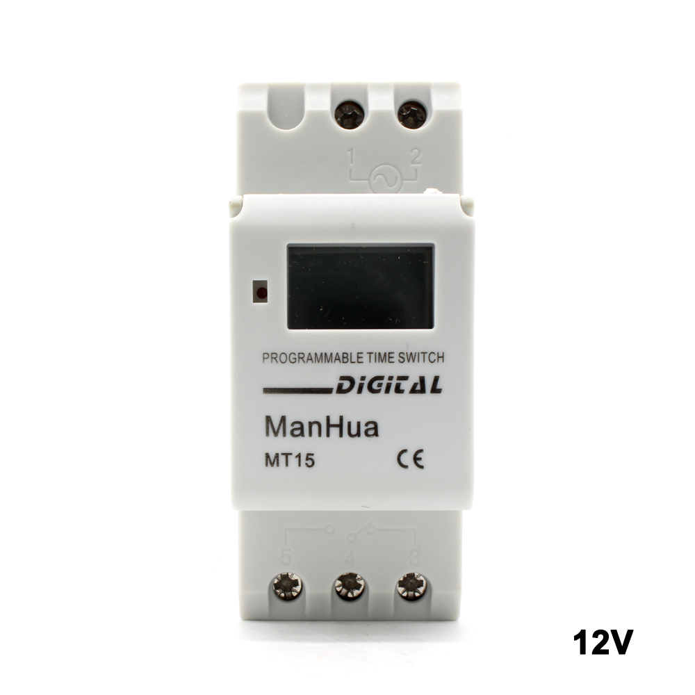 ManHua Electronic Weekly 7 Days Programmable Digital TIME Relay Timer ...