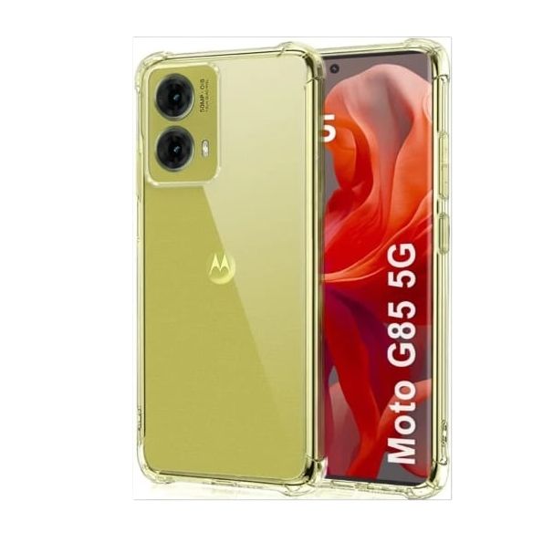 Motorola G85 Clear Anti Shock Transparent Shock Proof Four Corner Bumper Silicone Case Mobile Back Cover For Motorola Moto G85