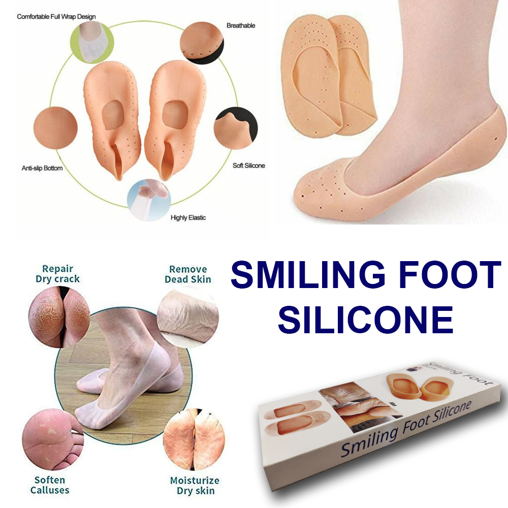Silicone Gel Moisturizing Sock Prevent Foot Heel Crack Shoes