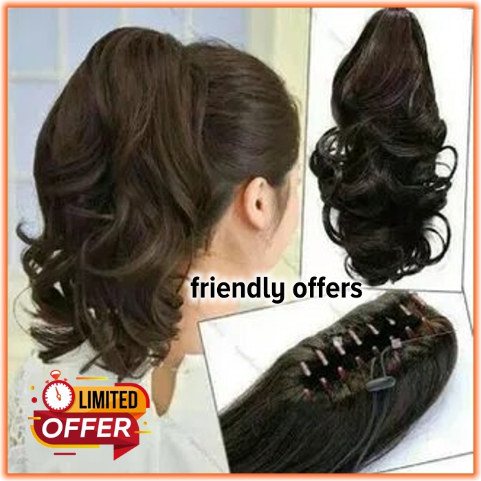 Catcher Hair Extensions For Girls Clip in Braid Hair Extension For Girls - Free Size