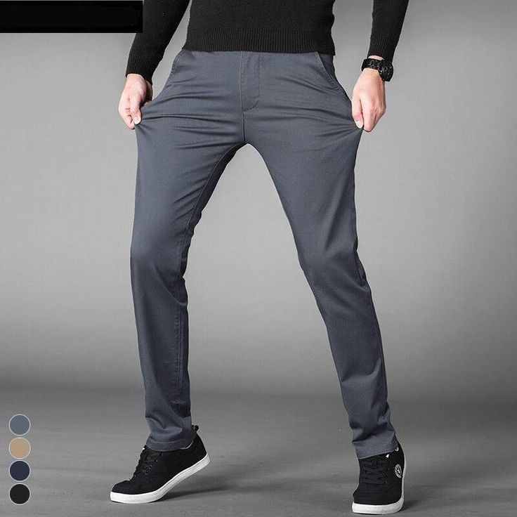 Men & Boys Cotton Jeans Pants All Season Comfort Regular Fit Casual Wear Pants For Men Multiple Colors