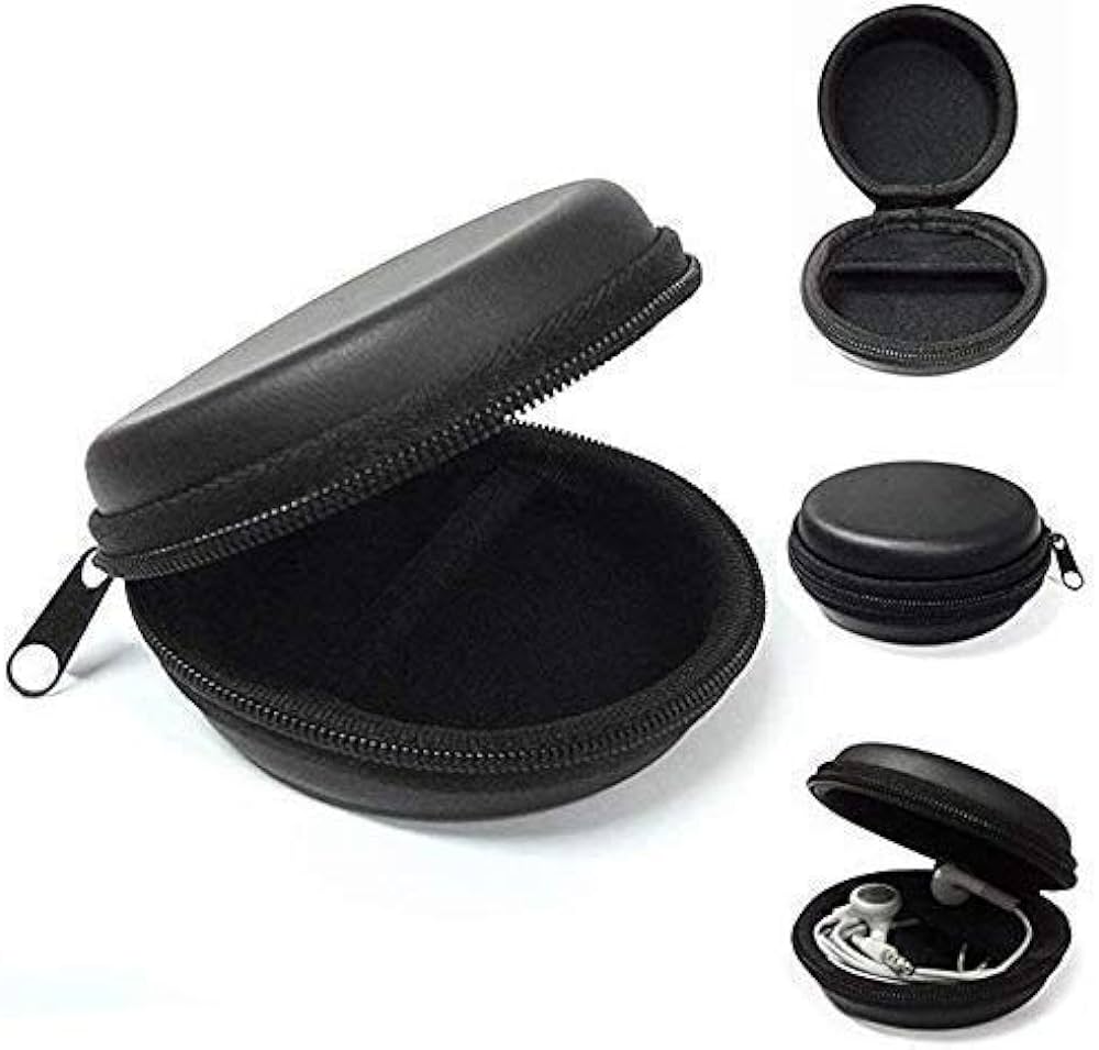 Zipper Storage Hand Carrying Case Universal Design, lock Anti Scratch Best for Handfree, Earbuds, SD Cards, SIMS, USB and Other Tiny/Small Accessories Best Quality - Imported Mobile Storage Bags