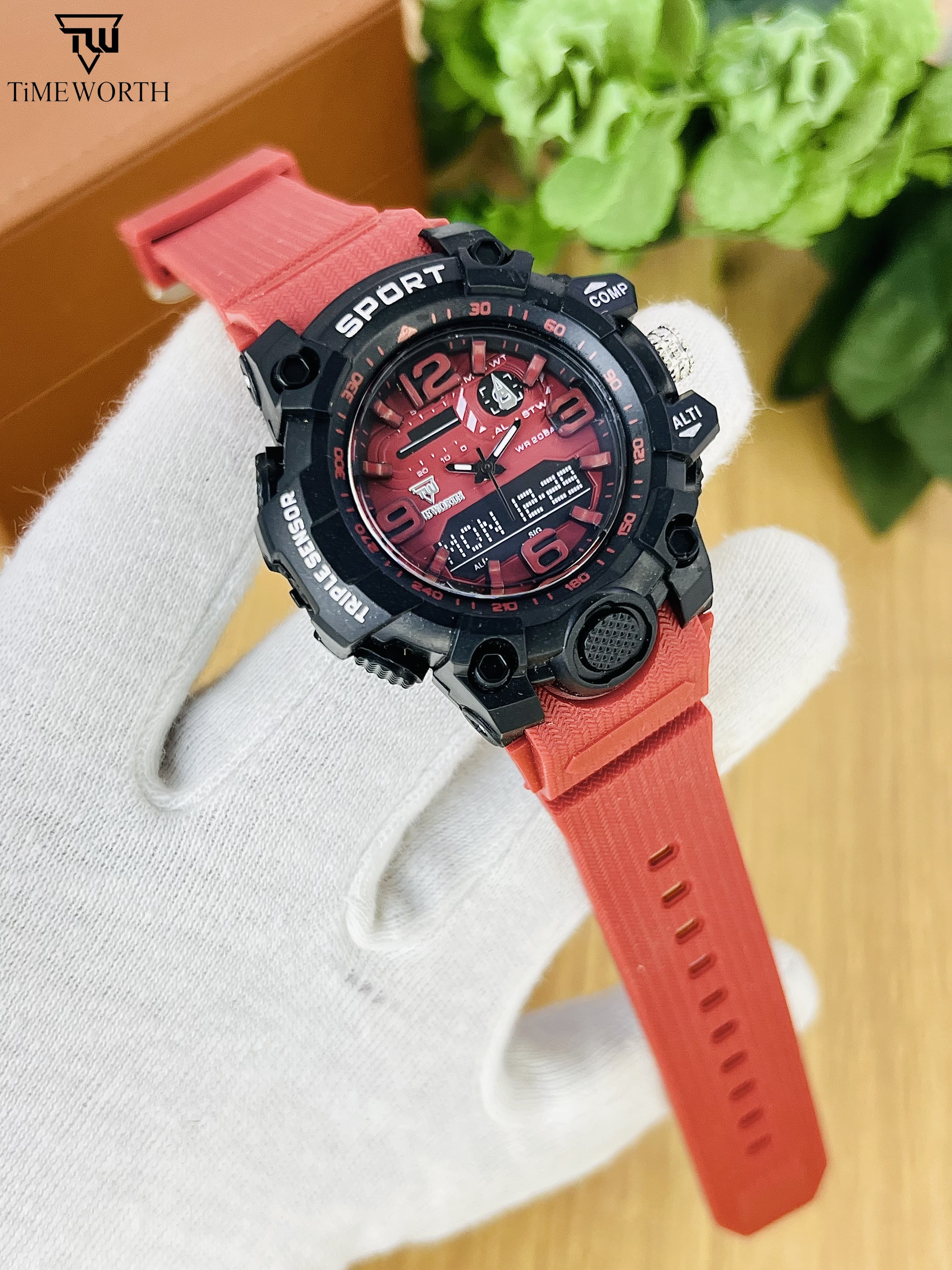 Top Collection Military Men's Digital Sports Watch For Men Waterproof with LED Back light Watch for Men With Box