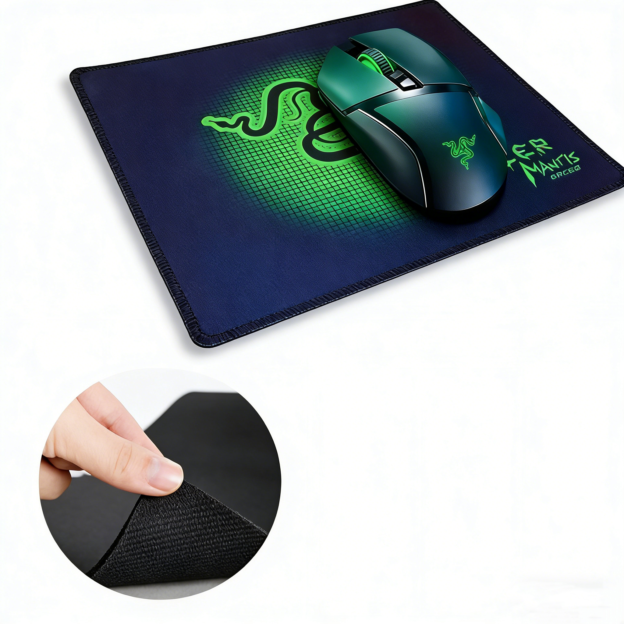Luxury Portable Roll Mouse Pad – Non-Slip Rubber Base Gaming Mouse Mat, Washable Soft Desk Mousepad for Office, Laptop & Computer – 29×25 cm
