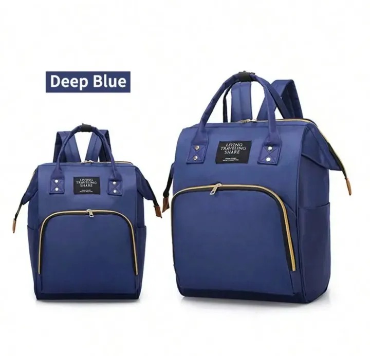 Large Capacity Mummy Bag for Baby Care – Multi Pocket Baby Diaper Bag & Travel Organizer for Moms (Random Color)