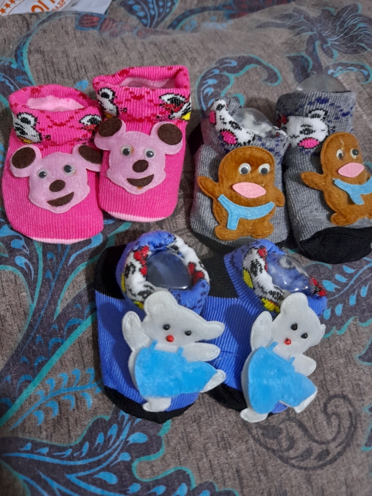 Imported Baby Booties Pack of 3