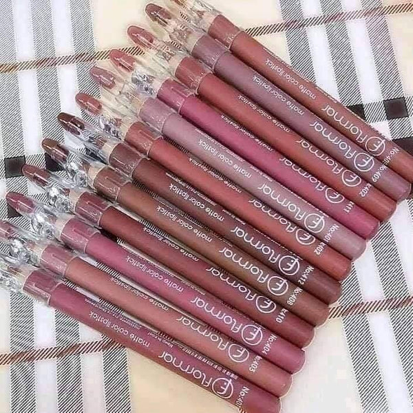 6and 12 Pcs Matte Light Shades Lip Pencils Lip Liner