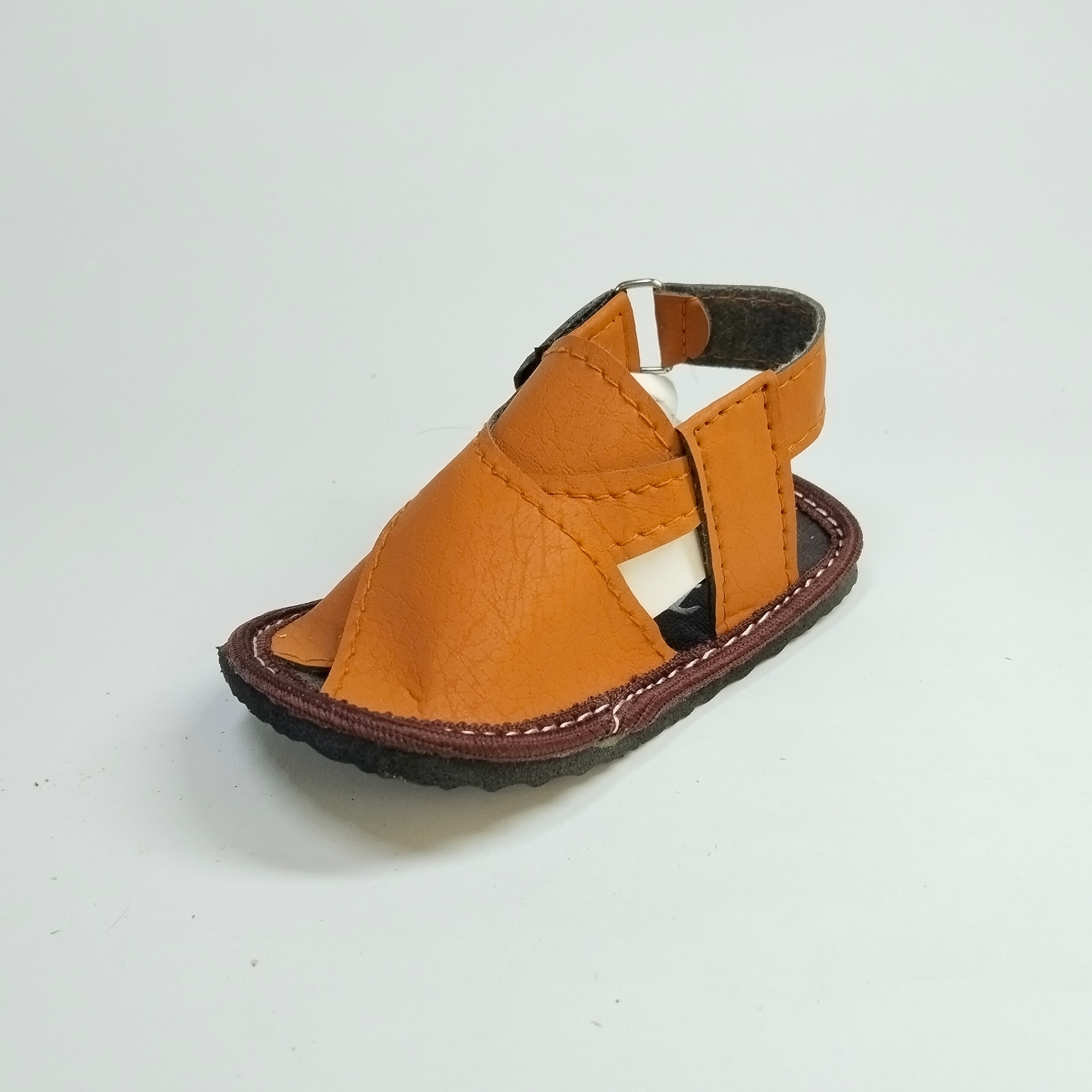 New Elegant Kids Casual Sandals, PU Leather Slip-On Peshawari Style, Sizes 1-4 for 0-12 Months