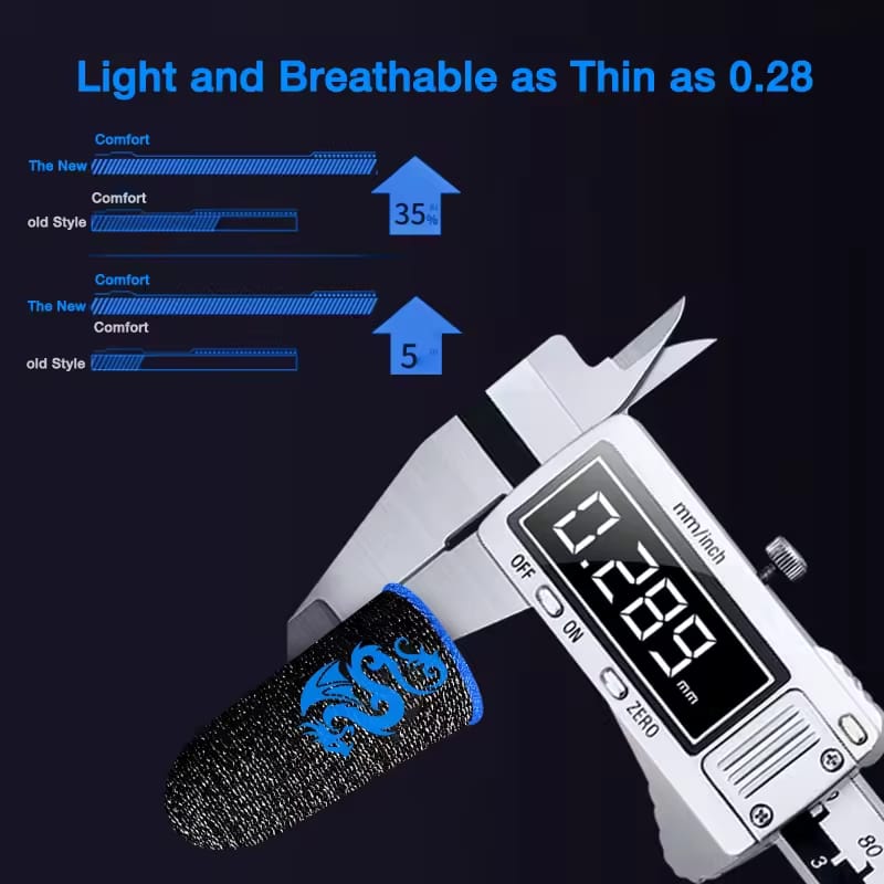 Gaming Finger Sleeves for Mobile – Sweatproof, Anti-Slip, Touchscreen Gloves for PUBG and Other Mobile Games