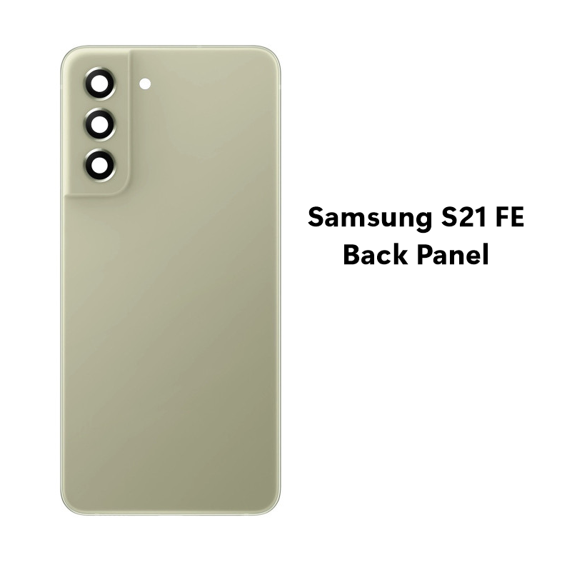 Samsung S21 FE  Back Battery Cover Rear Door Housing Case Back Panel Replacement for Samsung S21 FE With Camera Lens