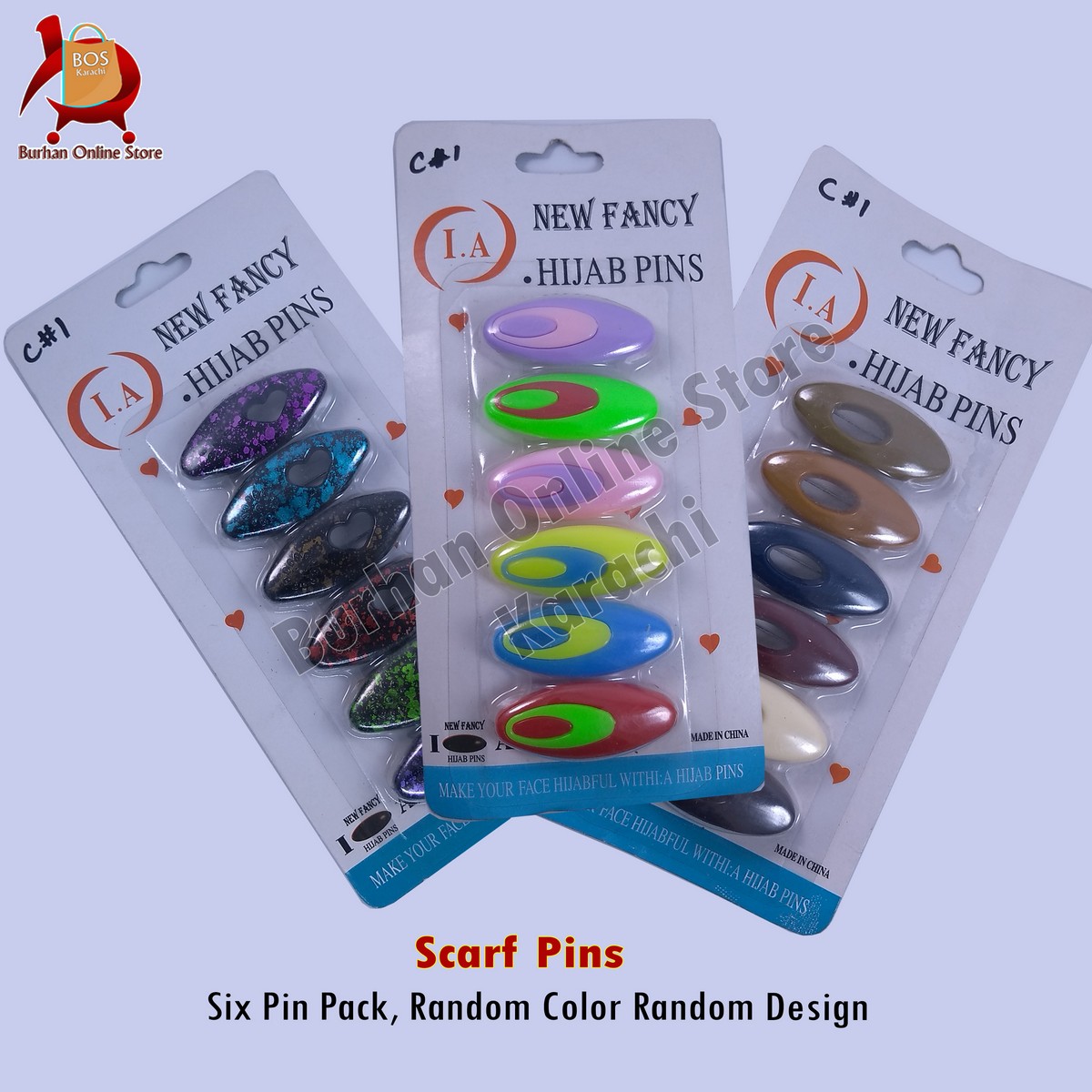 Muslim Headscarf Needle Scarf Buckle Scarf Pin Plastic Safety Pin