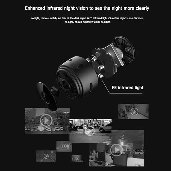 A9 Mini Camera,1080P HD Motion Sensor WiFi IP Surveillance Camera Camcorder DV | Long Battery Life | Small Portable WiFi Security Camera for Indoor and Outdoor