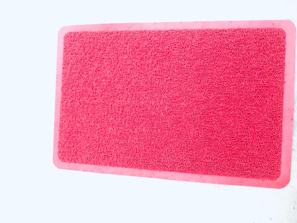 PVC Anti-Slip Coil Door Mat - Soft, Comfortable, Easy to Clean, Medium Size 48cm x 68cm