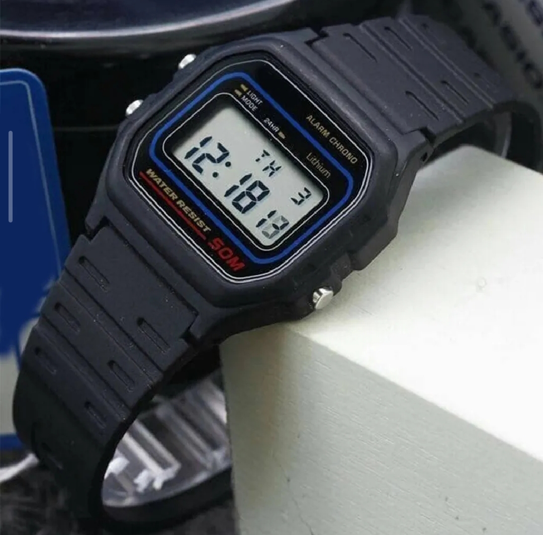 KCO F91W Style Digital Waterproof Watch for Men & Boys – LED Sport Electronic Wrist Watch with Alarm, Date & Stopwatch, Water Resistant Durable Design, Casual Everyday Wear Digital Watch for Students & Kids, Lightweight Classic Square Dial price in Pakistan