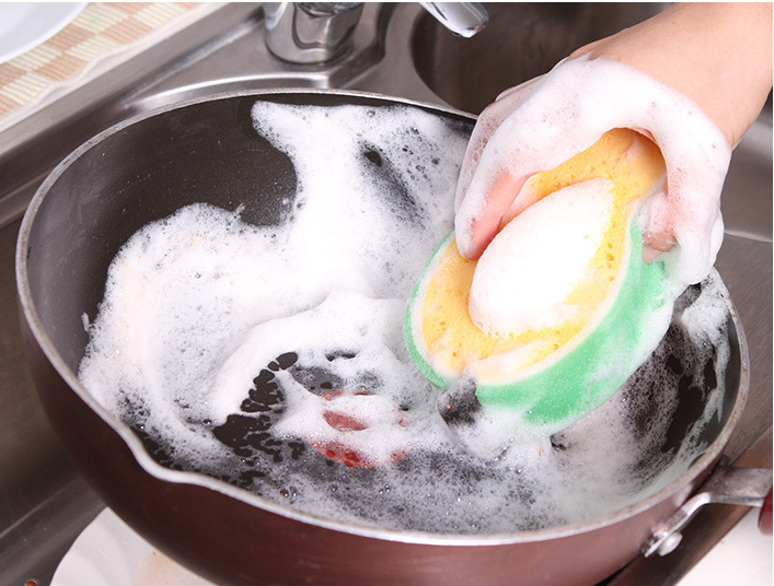 Creative Sponge Kitchen Accessories Fruit Shape Washing Dishes Sponge Cleaning Dish Remove Stains