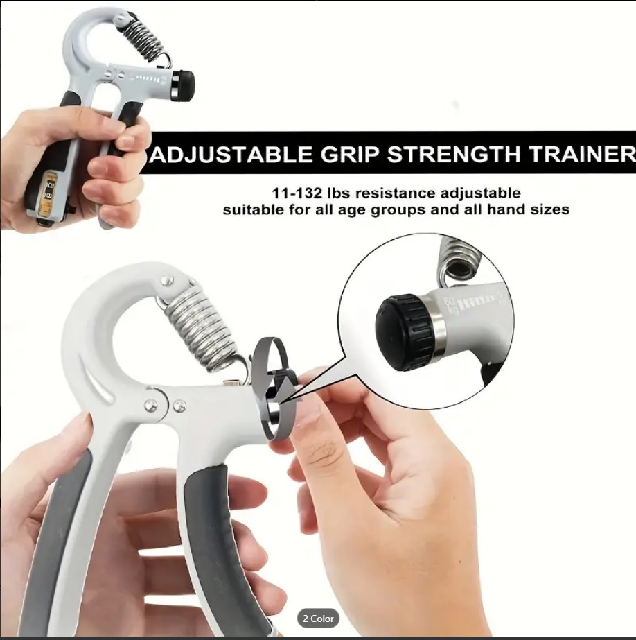 Adjustable Hand Grip Power Exerciser – Forearm & Wrist Strengthener Gripper with Built-In Counter | Gym Fitness Training Grip Booster
