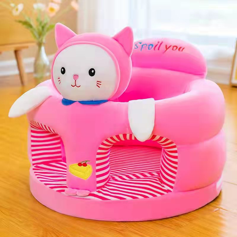 Baby New Style Stuffed Floor Seat Sofa Infant Support Seat with Easy Carry Learning Sitting for Pillow Chair Cushion Bouncer Roner Floor Seat
