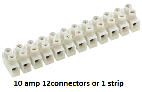 Plastic Connector Strip screw wire joint 12way 10amp/220v