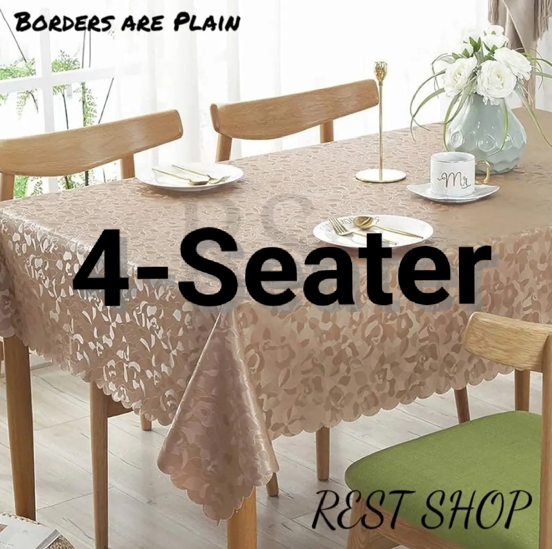 4 Seater 6 Or 8 Seater Emboss Dining Table Cover Protector Daraz.pk