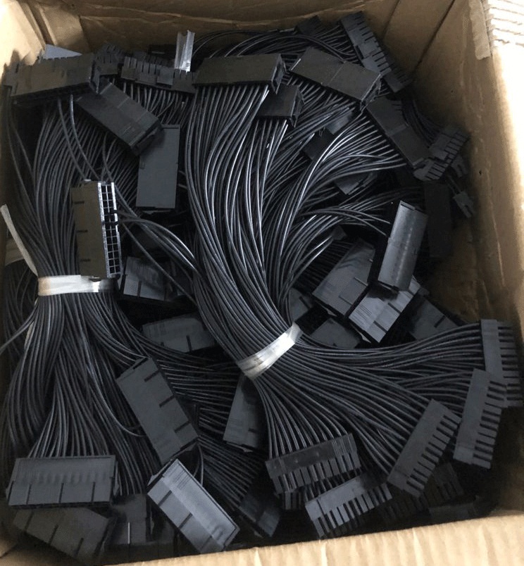 24 Pin Supply Extension Cable Dual PSU Mining Cables for Computer Adapter Cable for BTC Riser Miner