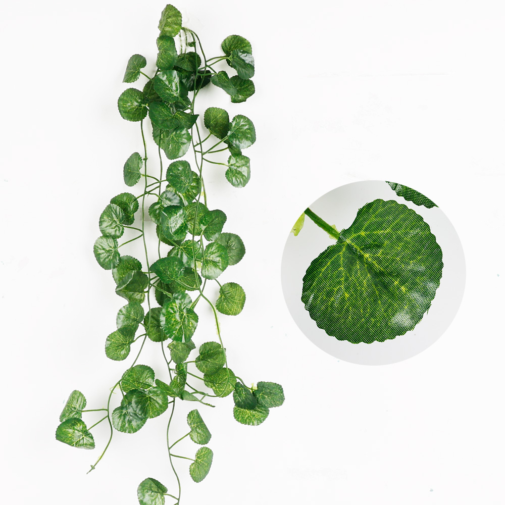Green Leaf Banner Wall Background Artificial Hanging Plants for Wedding