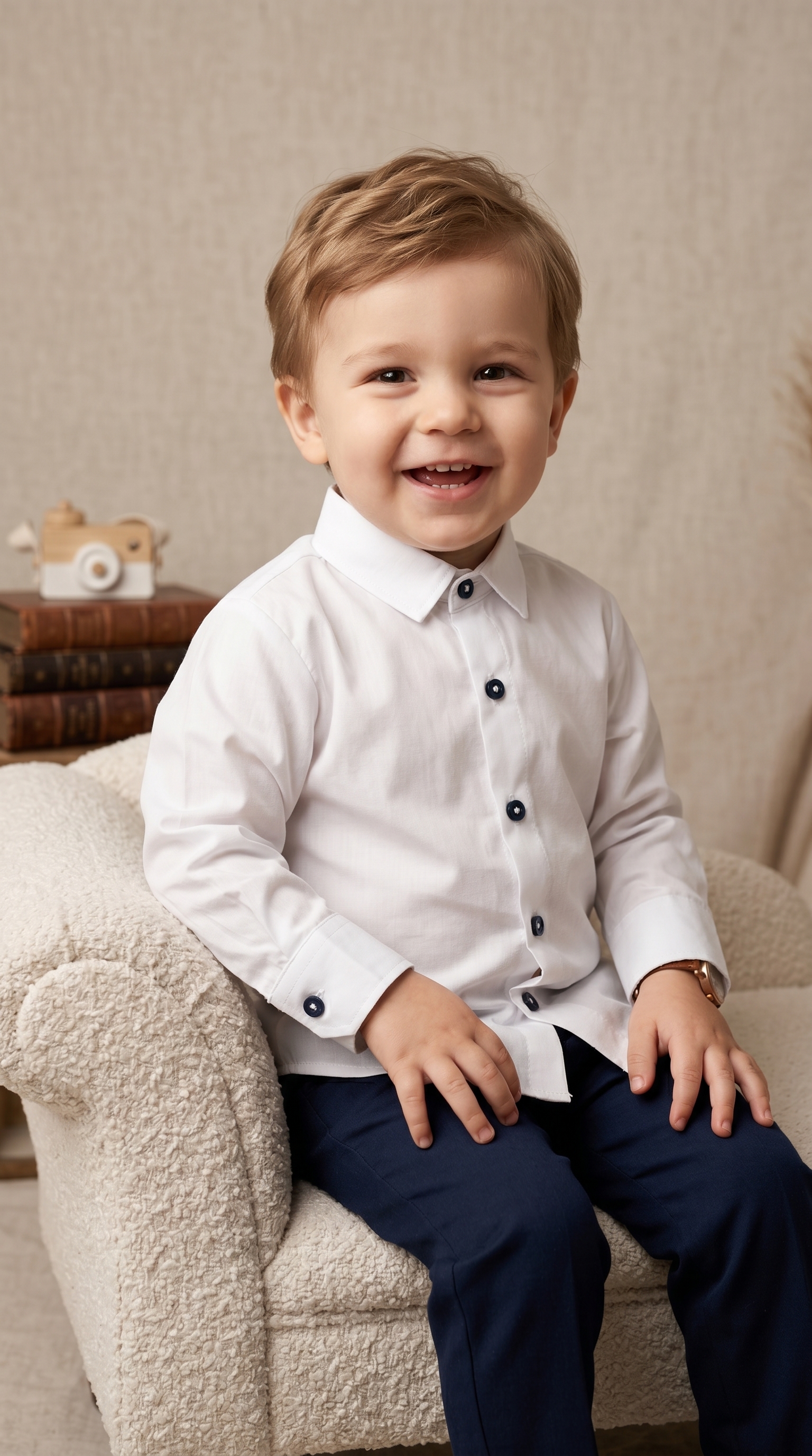 Boys White Formal Shirt | Birthday Wedding School Party Wear | Kids Dress Shirt | Size 1 to 10 Year