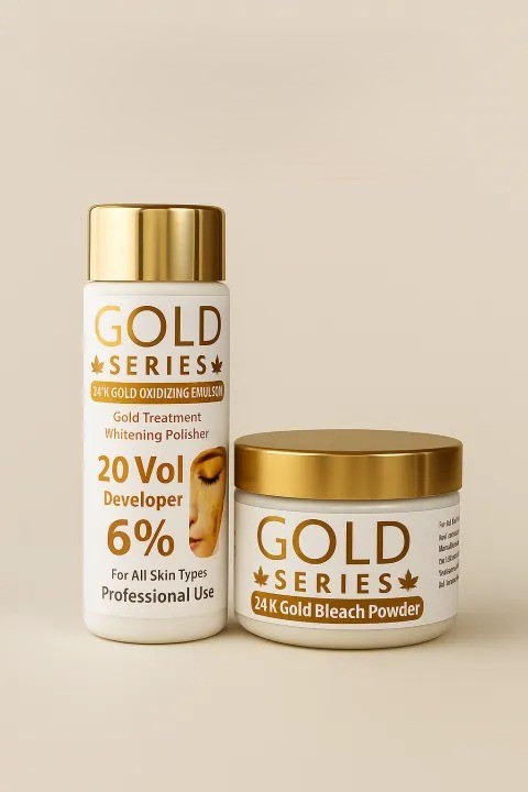 24K Gold Series Skin Polish Whitening & Brightening Skin Polish for Radiant Glow – Deep Cleansing, Anti-Aging, and Instant Whitening Formula for All Skin Types (120ml + 70g)