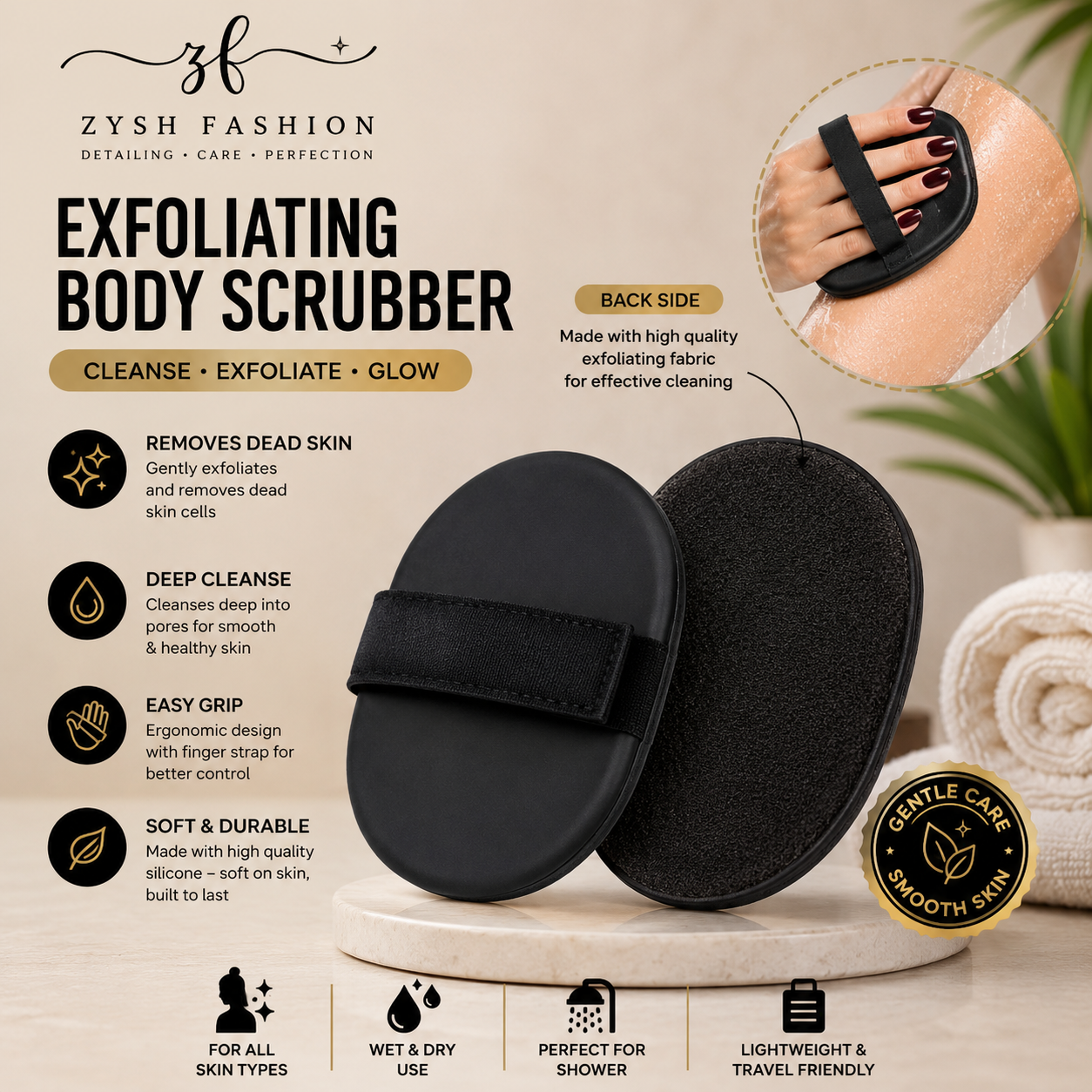 Exfoliating Body Scrubber, Body Scrubber, Dead Skin Remover, Body Exfoliator, Bath Scrubber, Shower Scrubber, Skin Scrubber, Body Cleaning Brush, Dead Skin Remover Scrubber, Back Scrubber, Bath Brush, Body Care