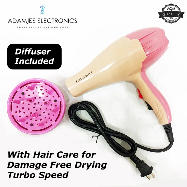 REMINGTON Professional Hair Dryer and Blow Dryer Pink FR-7000 V2
