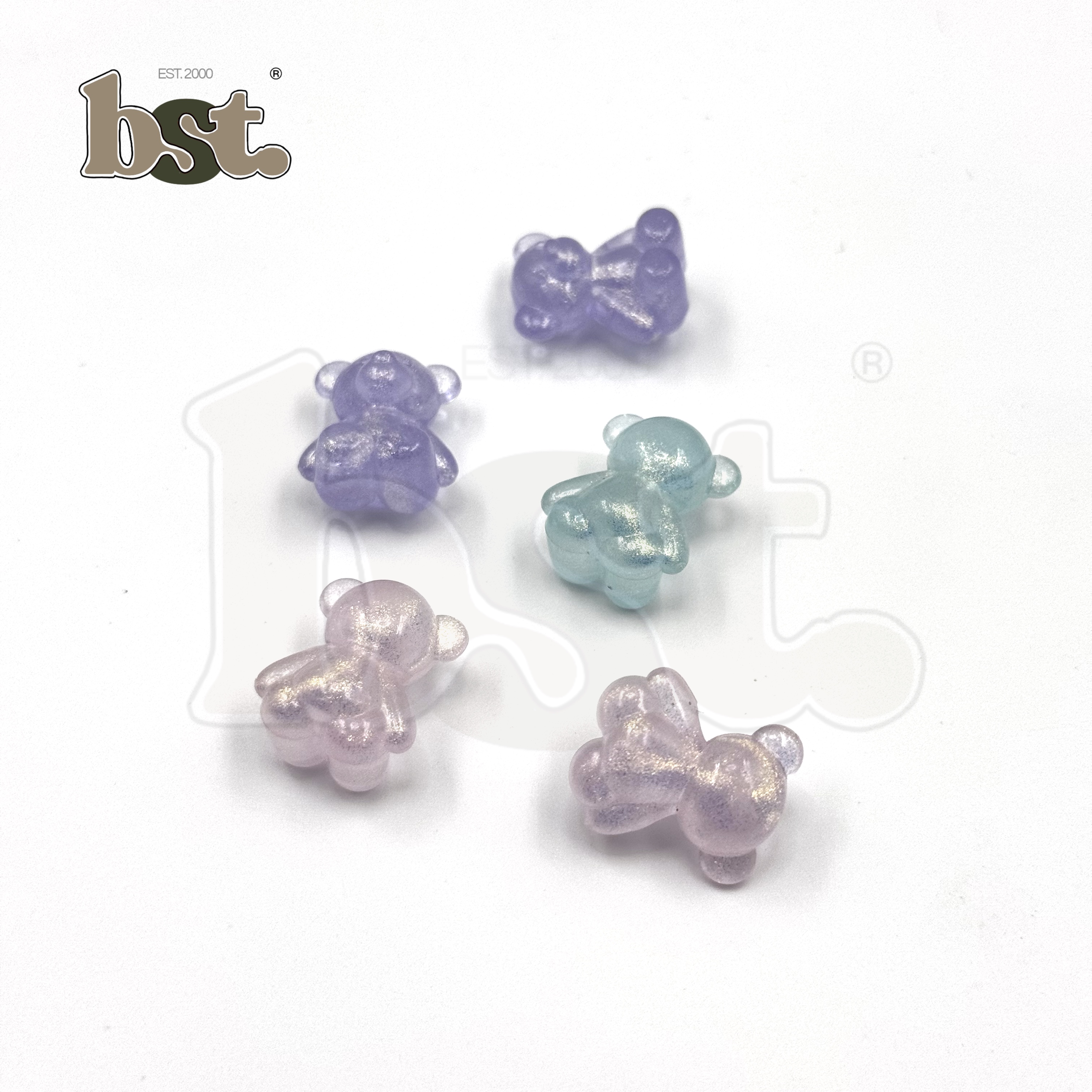 25pc Beads Mix Chunky Beads Charms Beads Bow Beads Accessories DIY Accessories Plastic Charms Bow Charm BST