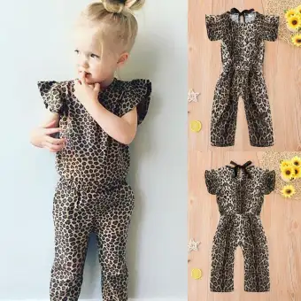baby leopard print romper