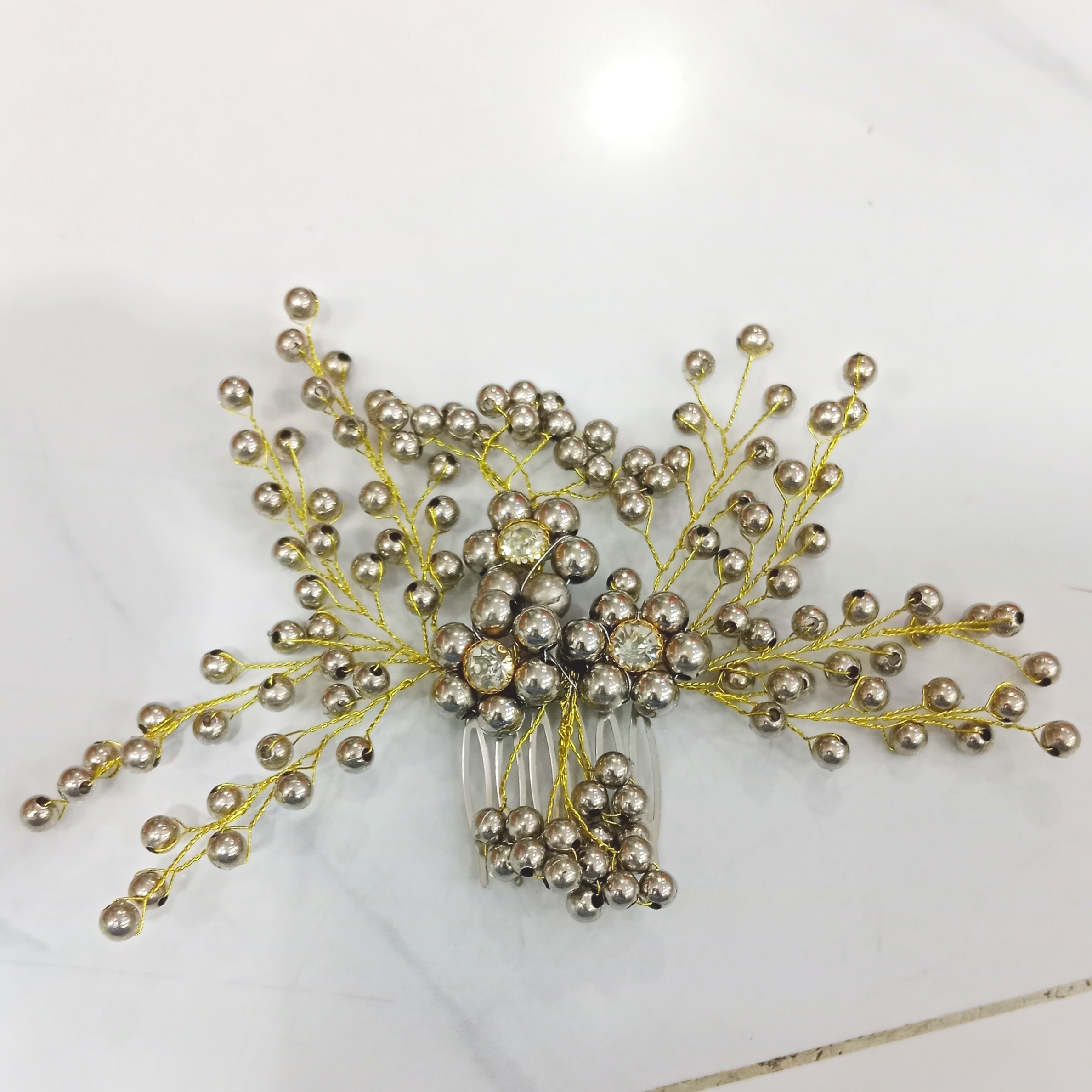 Flower Rhinestone Wedding Headband Hair Accessory Ribbon and Rhinestone For Women and Girls