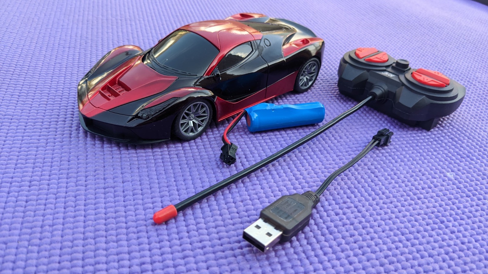 1:20 Scale Sports RC Car | High-Speed Remote Control Car with Rechargeable Battery, Headlights & Exhaust Simulation
