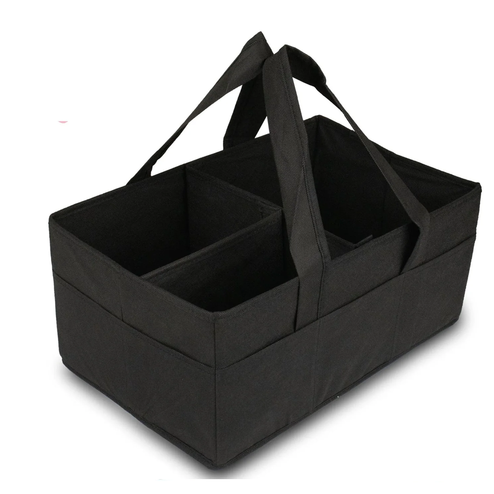 Baby Diaper Caddy Organizer - Portable Storage Basket - Essential Bag for Nursery, Changing Table and Car - Waterproof Liner Is Great for Storing Diapers, Bottles