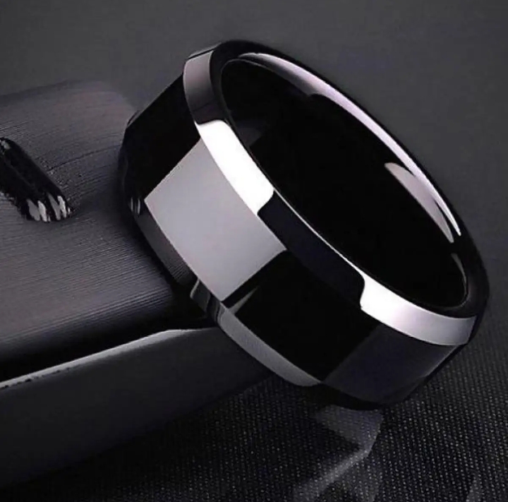 Black Punk Ring & Titanium Rings For Man & Woman
