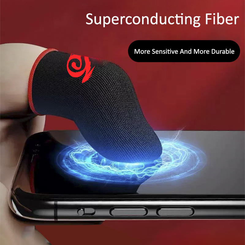 Gaming Finger Sleeves for Mobile – Breathable Finger Cots for Touchscreen Control, Anti-Sweat Non-Slip Finger Covers for FPS/ MOBA Games, Sensitive and Durable Mobile Gaming Accessories