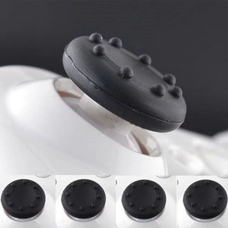 Thumb Grip Caps for PS3 PS4 PS5 Xbox Controller – Black Anti Slip Joystick Thumb Stick Covers