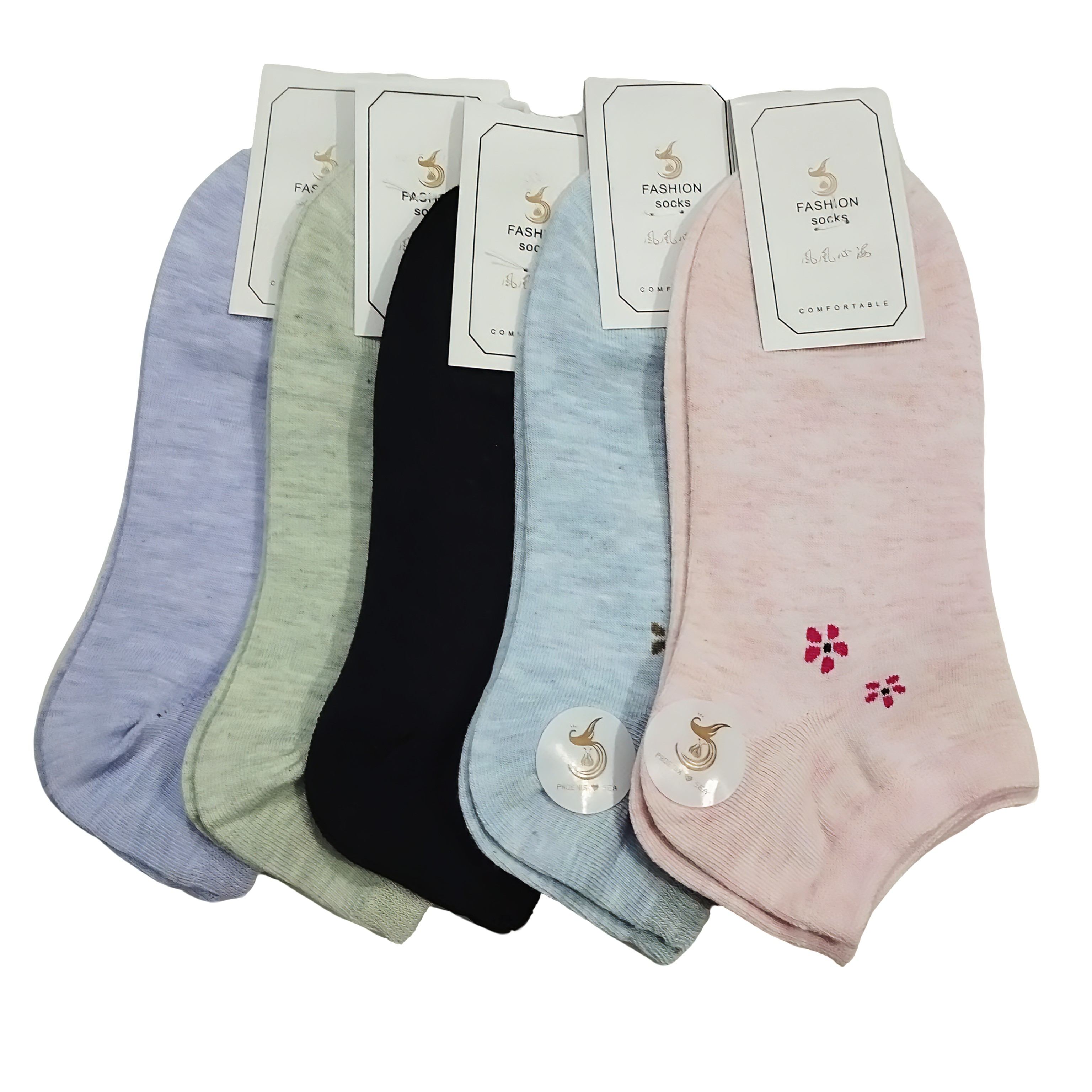 Ankle Socks for Girls & Women – Trendy Multicolor, Available in Packs of 1, 2 & 3 Pairs
