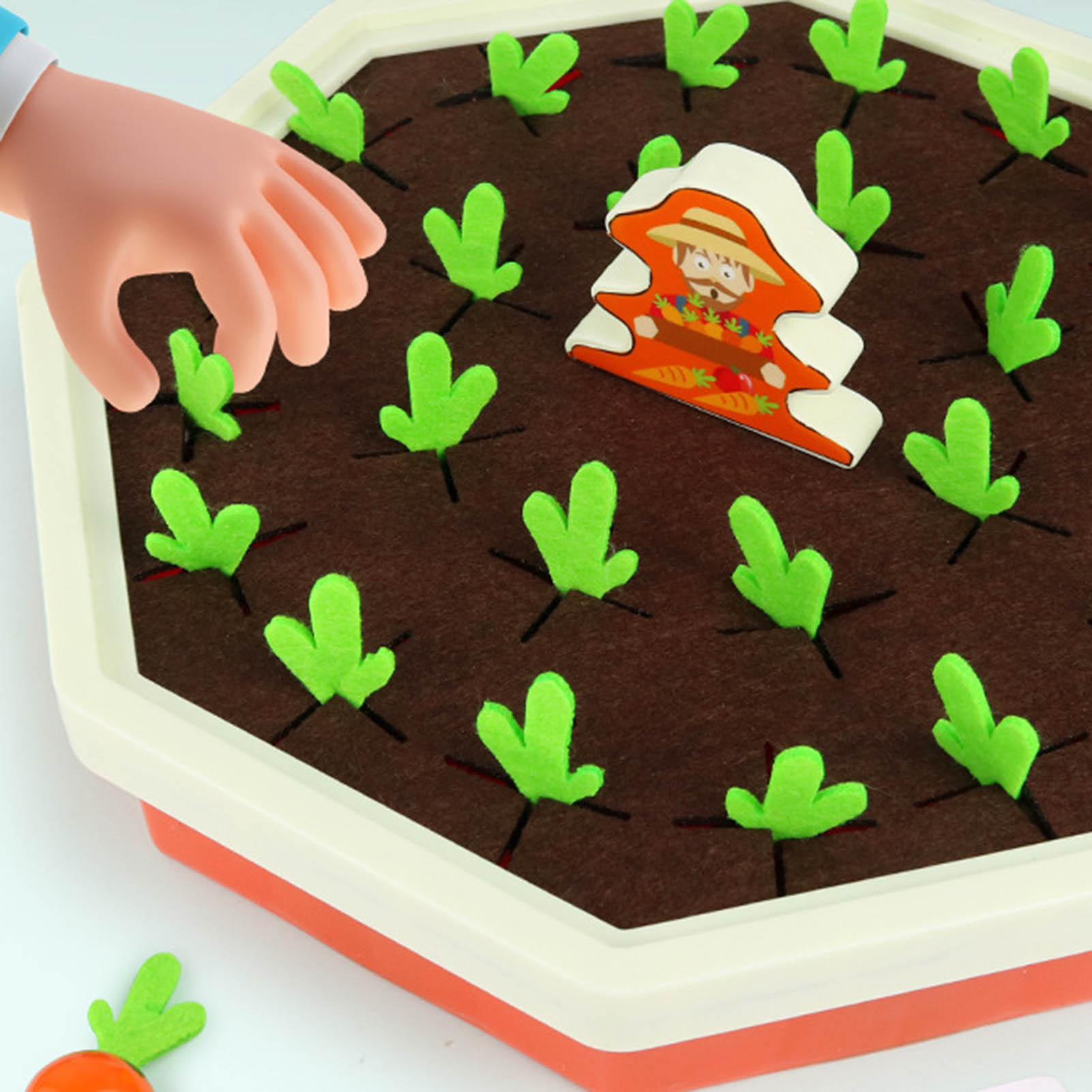 Loveseason Pull Radish Game Safe Boys Girls Early Learning Pull Radish Toy