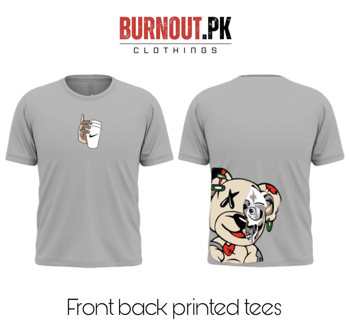 BURNOUT.PK NEW TRENDY SUMMER COLLECTION PRINTED TSHIRTS FOR MENS AND WOMENS