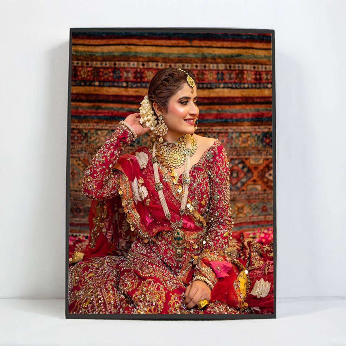 High-Quality Custom Photo Frame 4x6-12x18 Inch HD Print with Lamination, New, Table Stand & Wall Mount - Modern Style