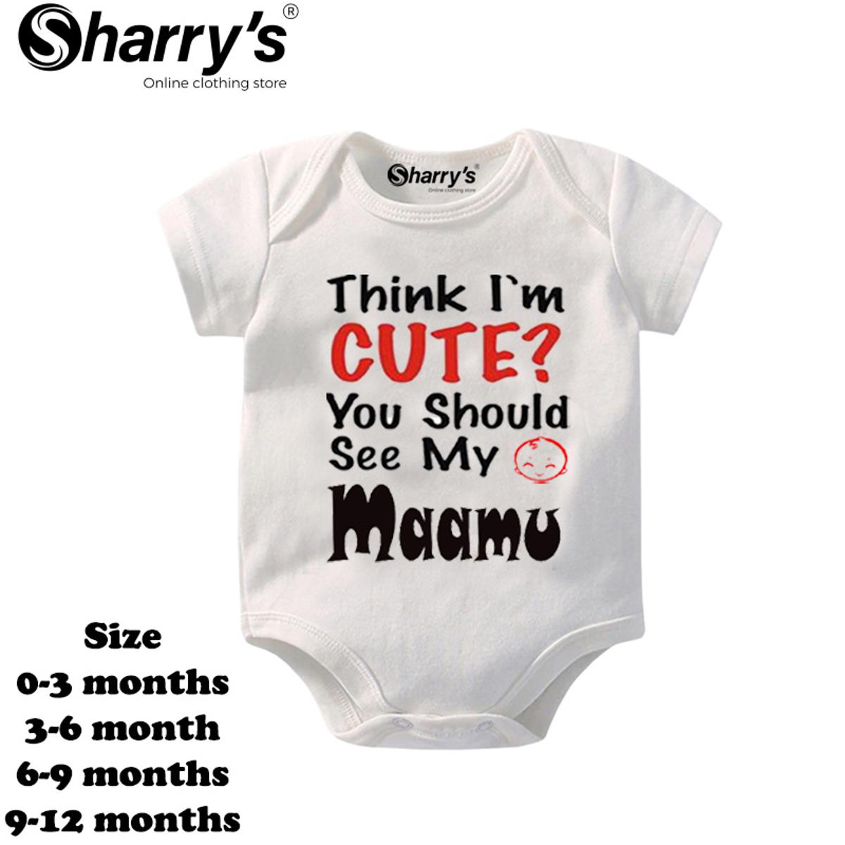 Sharrys Half Sleeves Baby Romper Bodysuit For Babies infant Onesis 0-14 Months Summer Wear Trendy Printed