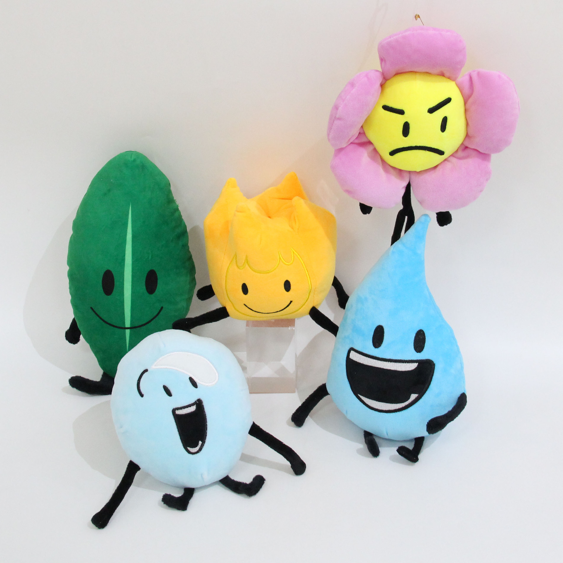 Plushie Battle for Dream Island Bfdi Plush Doll Stuffed Pillow Soft Leafy  Firey