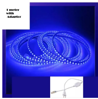 Blue Flexible LED Rope Strip Light - Waterproof (Multiple Sizes) - High Brightness 220V Pipe Light for Ceiling, Room Decoration, Gaming Setup & Outdoor Use