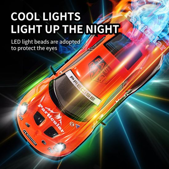 Remote Control Speed Racing 1:20 Scale RC Porsche 4x4 Drifting Car 2.4G RC Drift Car with LED Light, Rechargeable Remote Control Racing Car Vehicle Replaceable Tire Competition Race Car Toy For Kids Boys Best Toy Gifts