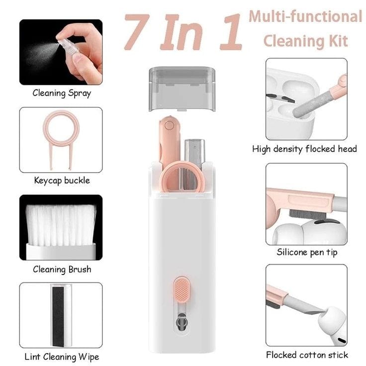 Touchscreen 7in1 multifunction Computer Cleaning Tool Kit, brush