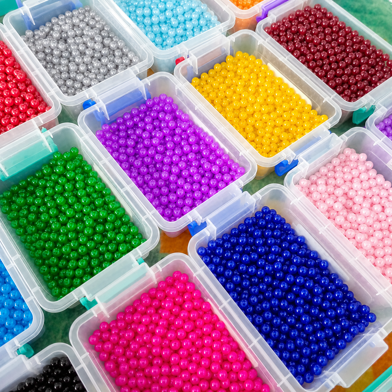 25/50/100/500 Pcs Glass Beads 8mm For Bracelet Making Jewelry Making accessories Pink Black Blue White All Color Beads Bracelet and Jewelry Making Material Buy Online Pakistan Wholesale DIY for Kids Art Crafts Bracket Making Material By SAMS Arts & Crafts